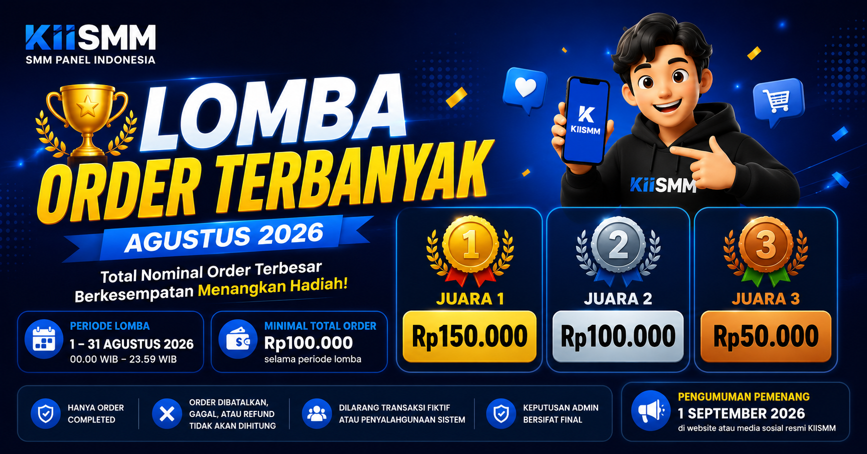 ๐ LOMBA ORDER TERBANYAK AGUSTUS 2026