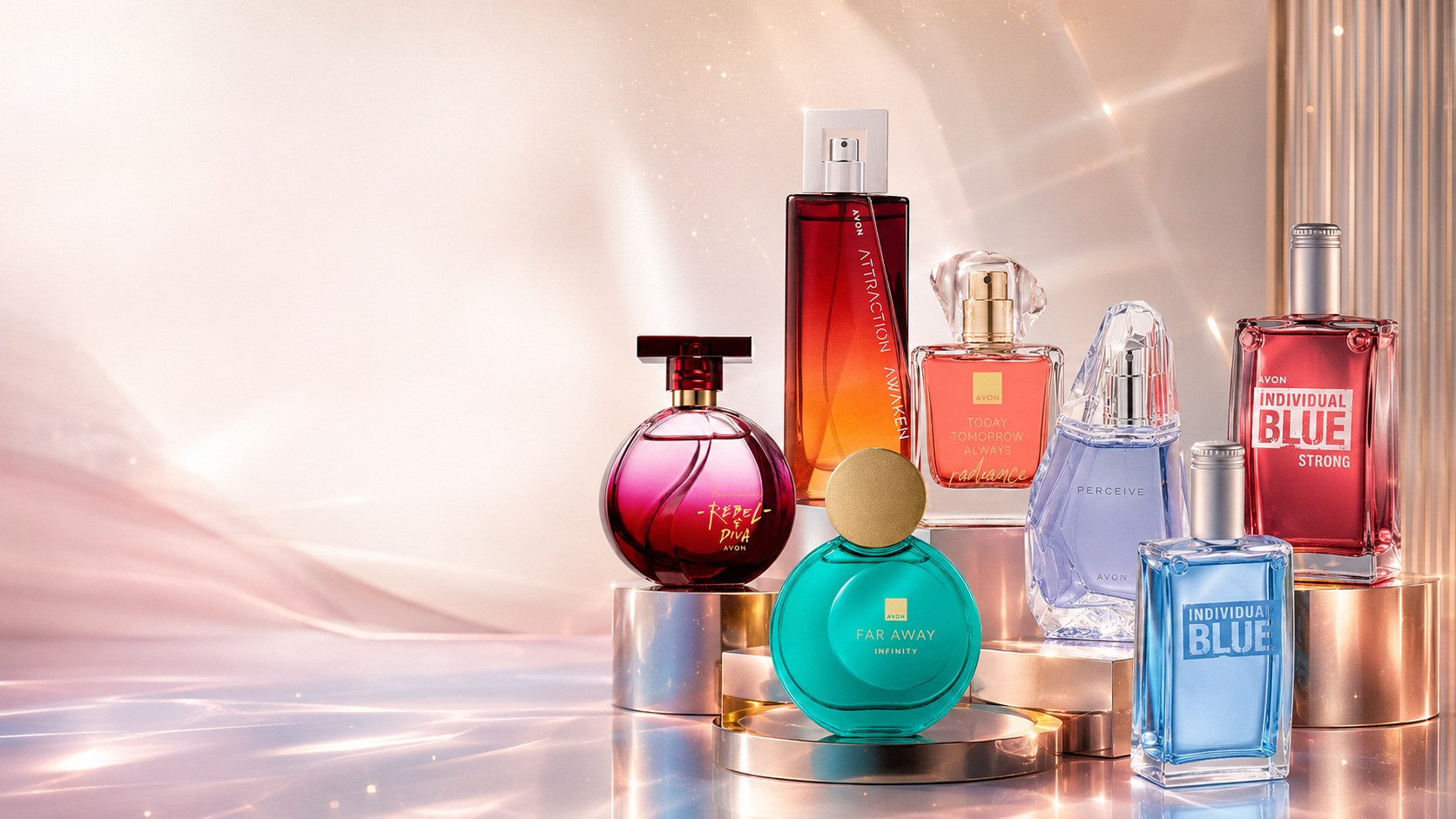 Selección de perfumes Avon para mujer y hombre