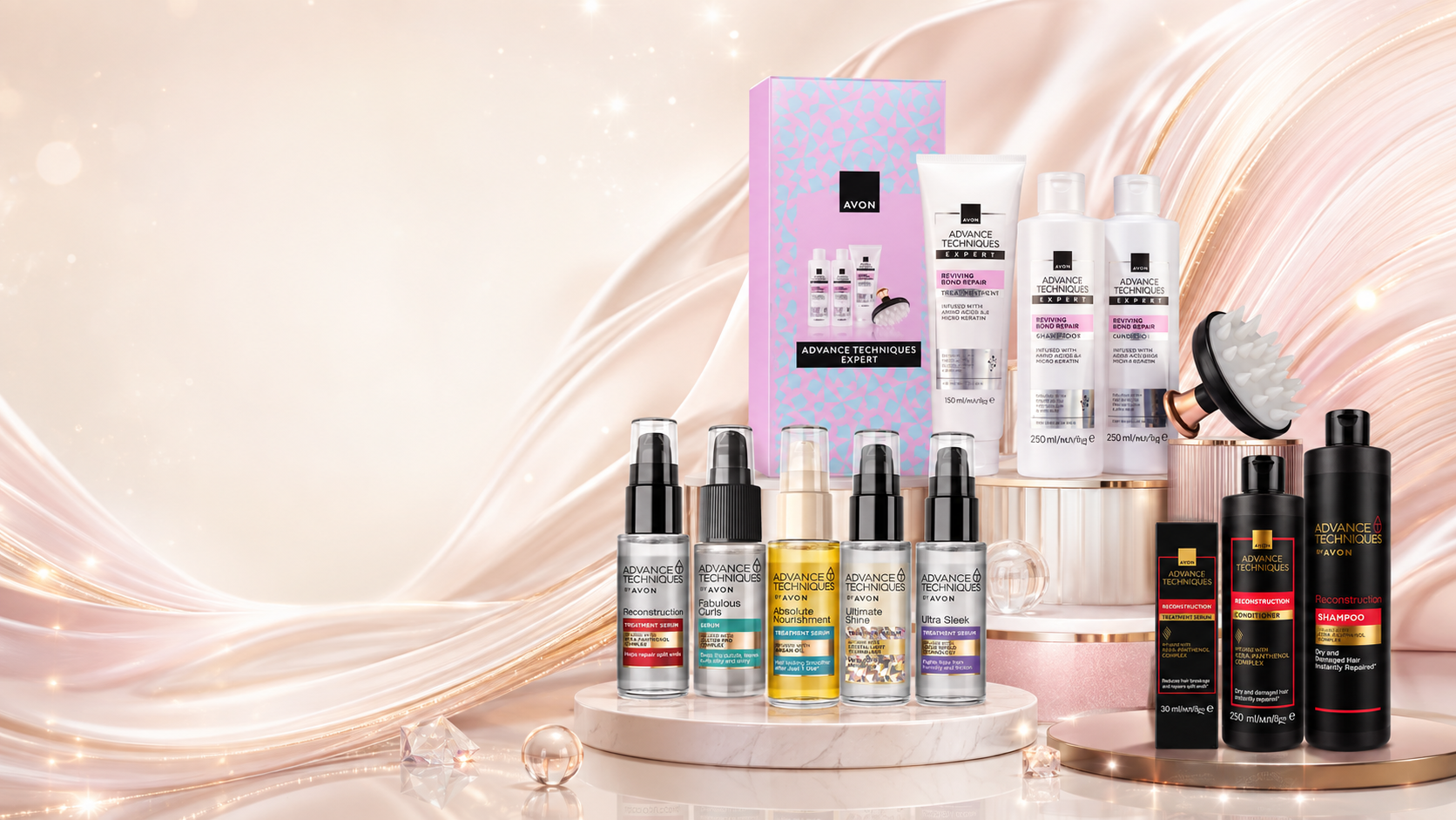 Productos Avon Advance Techniques para el cuidado del cabello