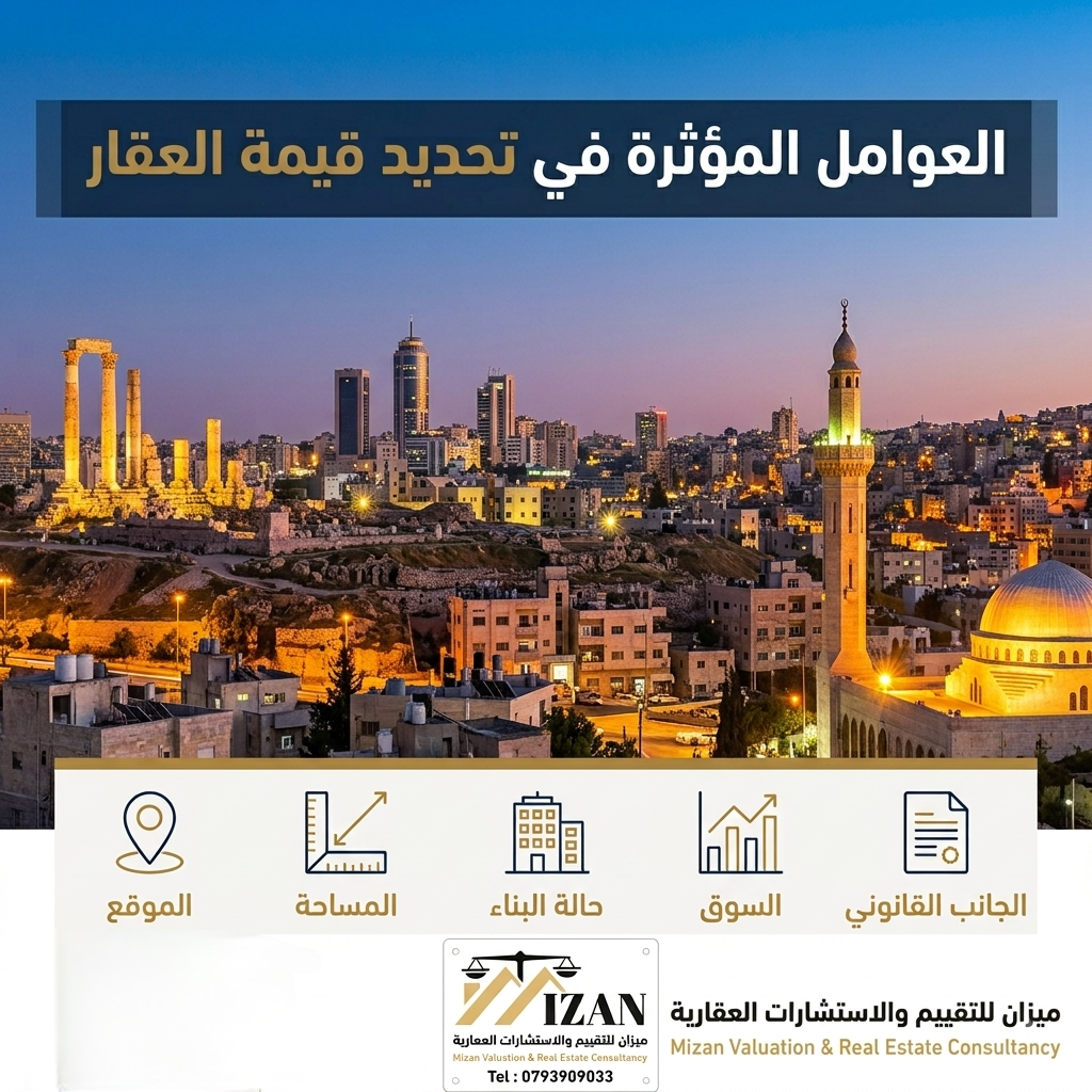 العوامل المؤثرة في تحديد قيمة العقار