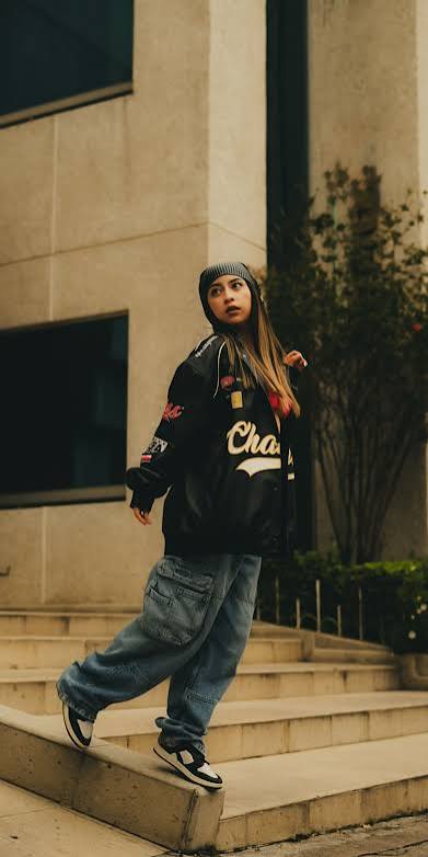 90s Hip-Hop Streetwear Staircase Pose