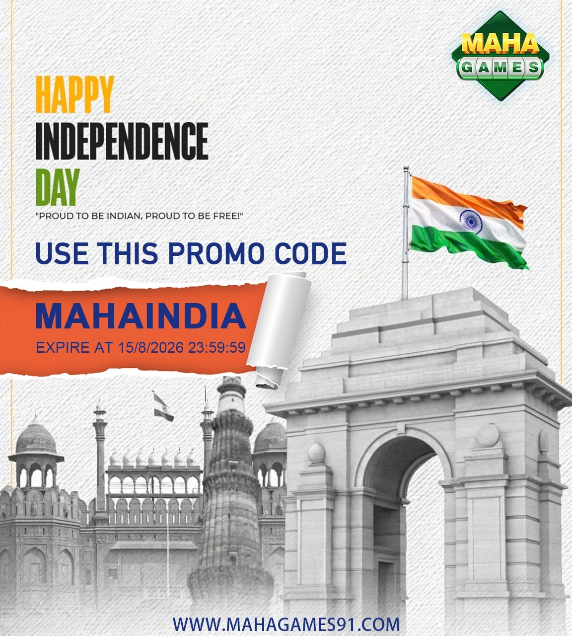 MahaGames Independence Day Promotion