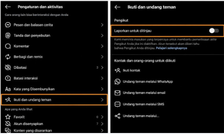 Cara Mematikan Flag for Review Instagram Langkah demi Langkah