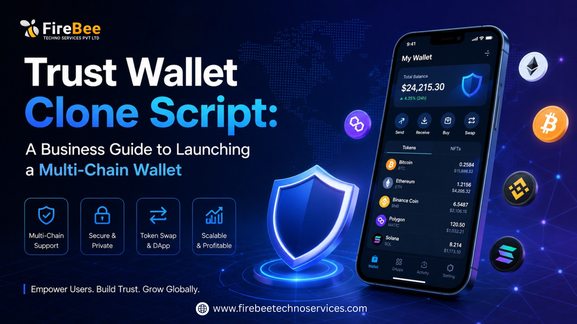 Trust Wallet Clone Script: A Business Guide to Launching a Multi-Chain Wallet