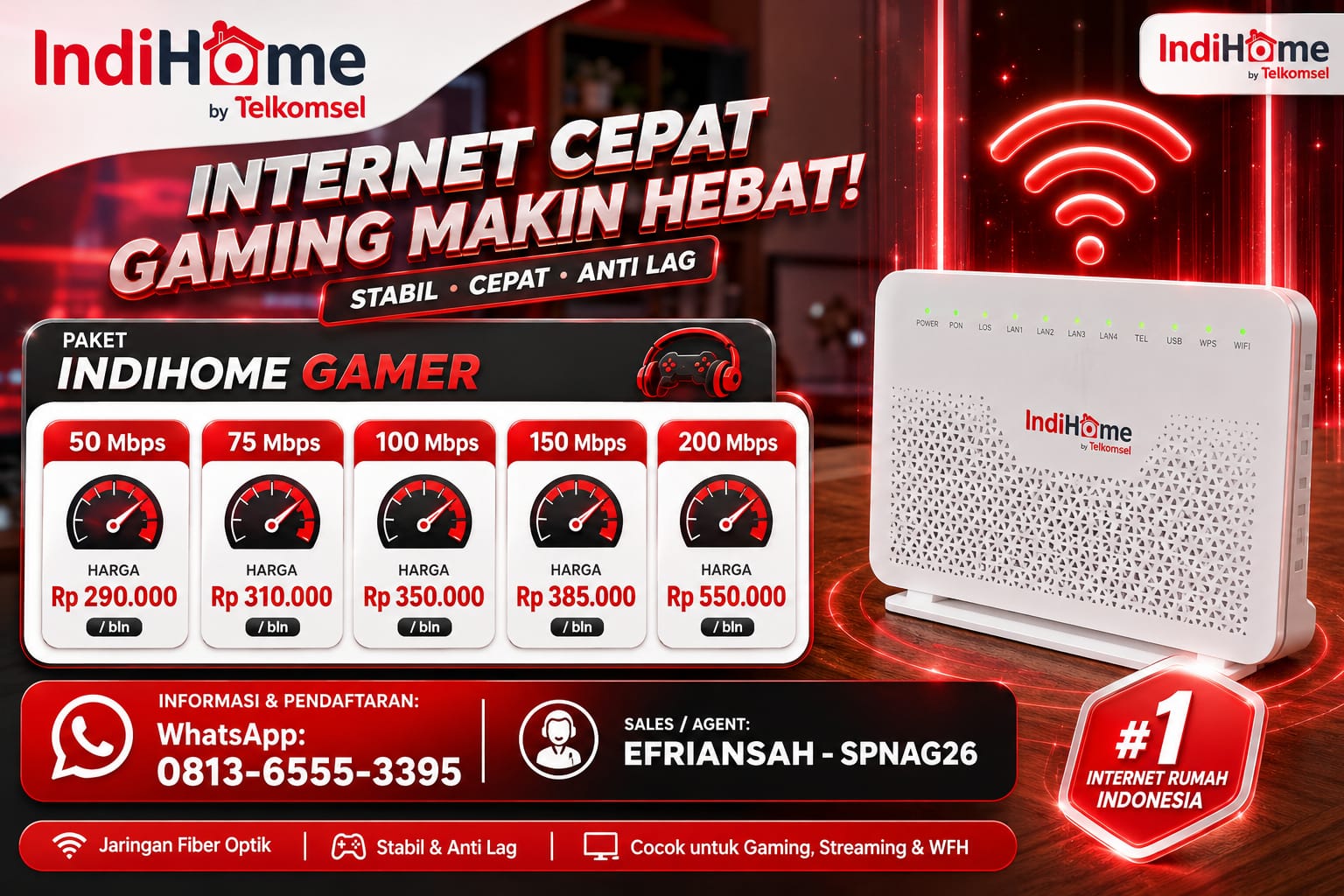 Paket IndiHome Gamer