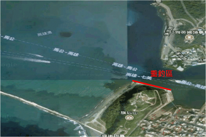 高雄港旗后山下舊台機造船廠旁護岸