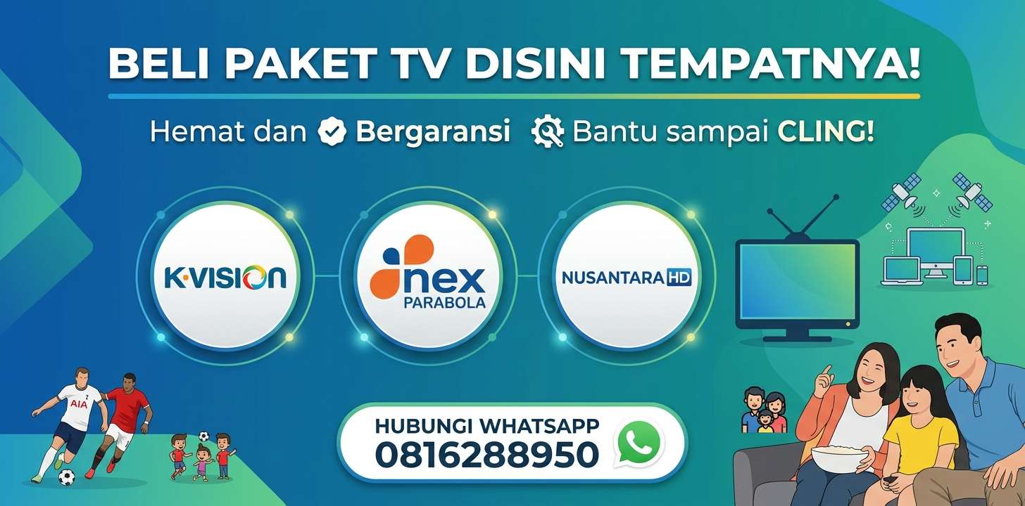 Beli Paket TV K-Vision Nex Parabola Nusantara HD - Hubungi WA 0816288950