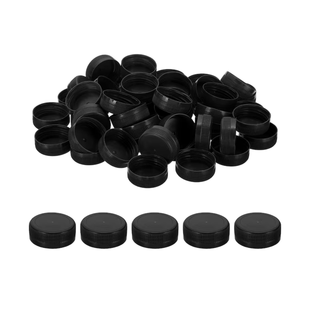Black Lids/Caps for 16/32oz Juice Bottles