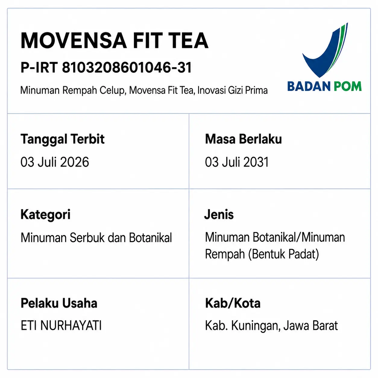 Keamanan Produk