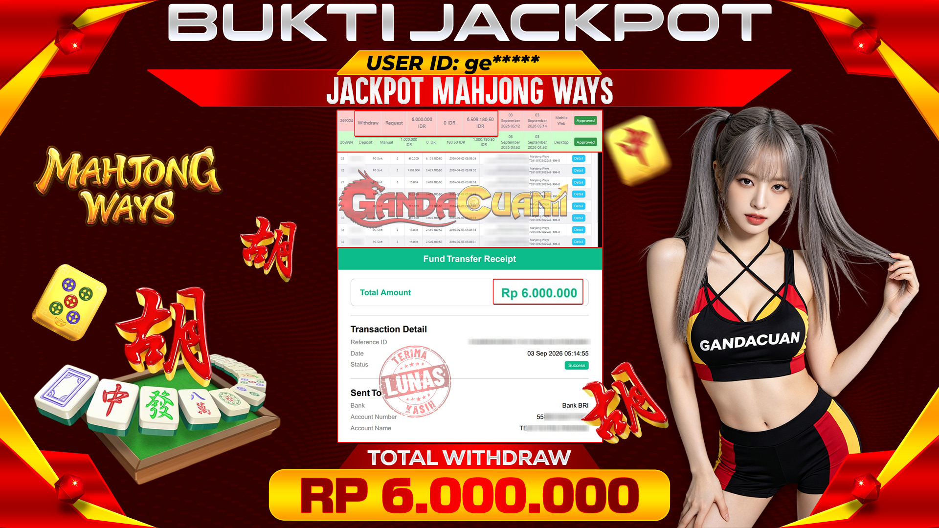 BUKTI JACKPOT MAHJONG WAYS PG SOFT