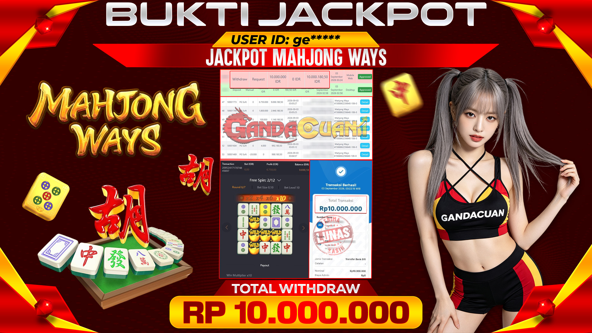 BUKTI JACKPOT MAHJONG WAYS PG SOFT