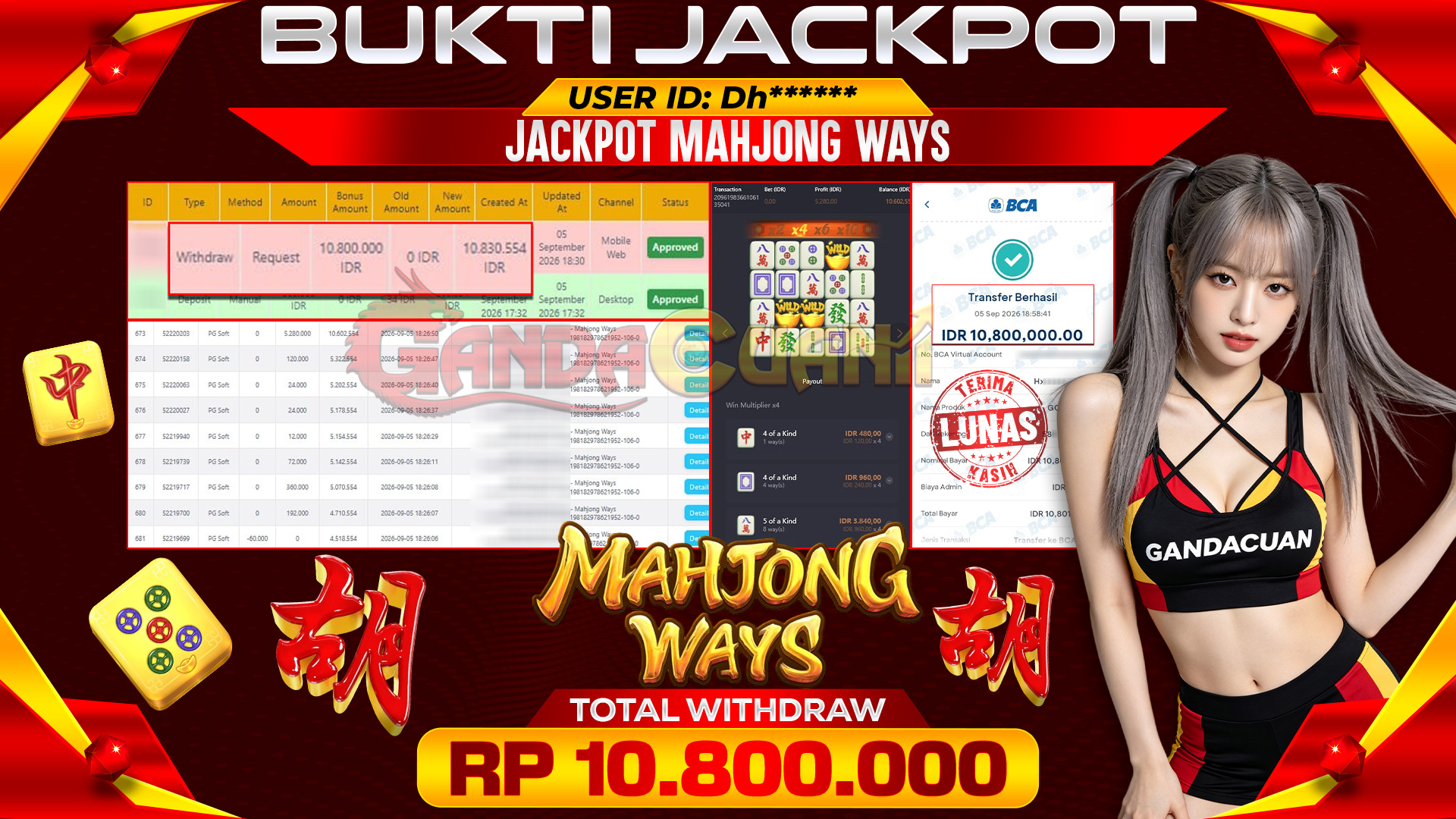 BUKTI JACKPOT MAHJONG WAYS PG SOFT