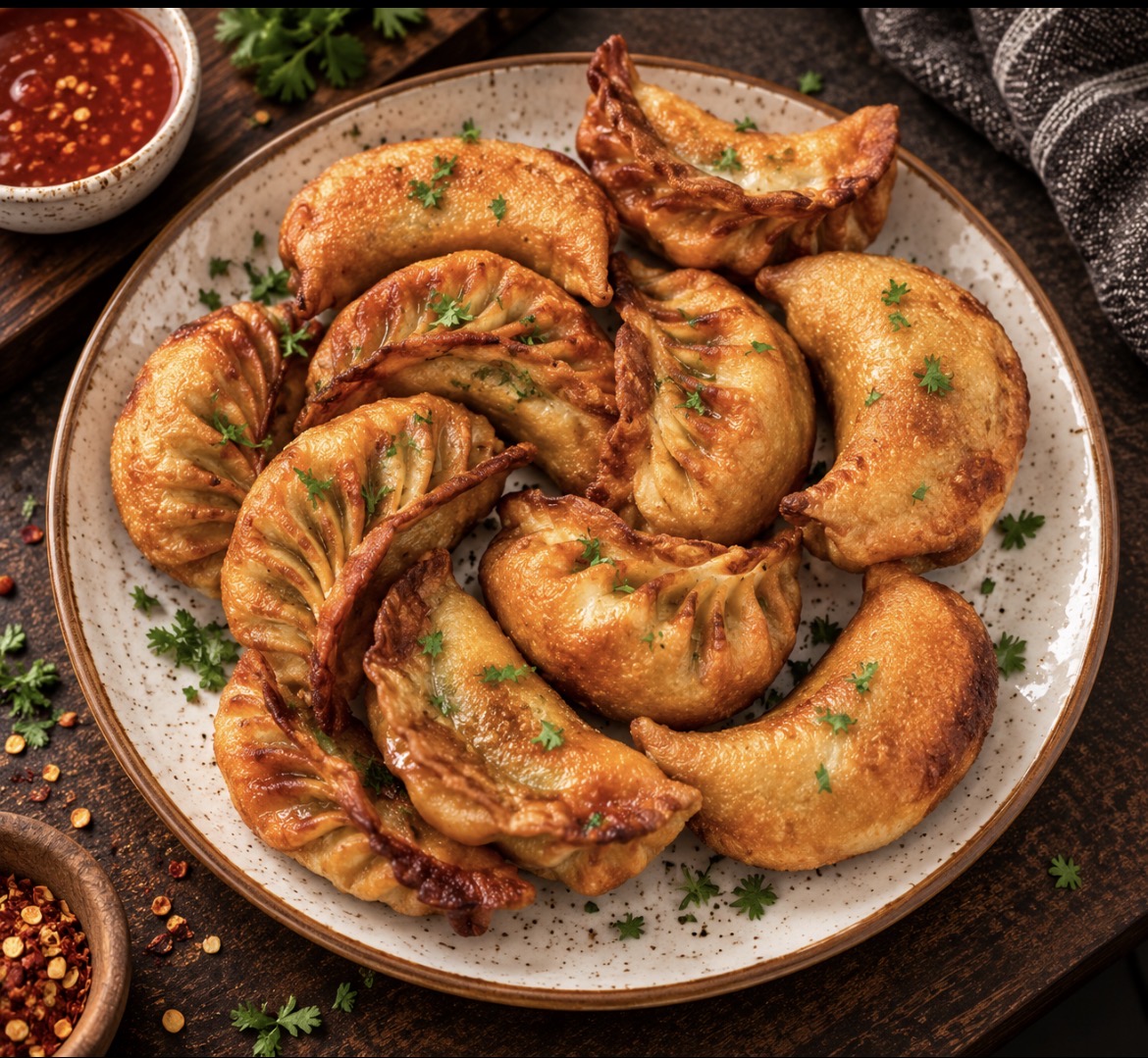 Chicken Fried Momos (12 Pcs)