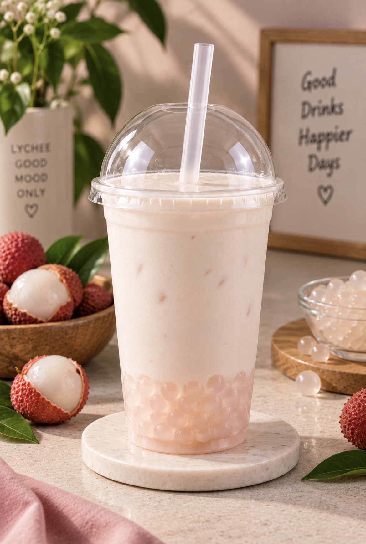Lychee  Boba
