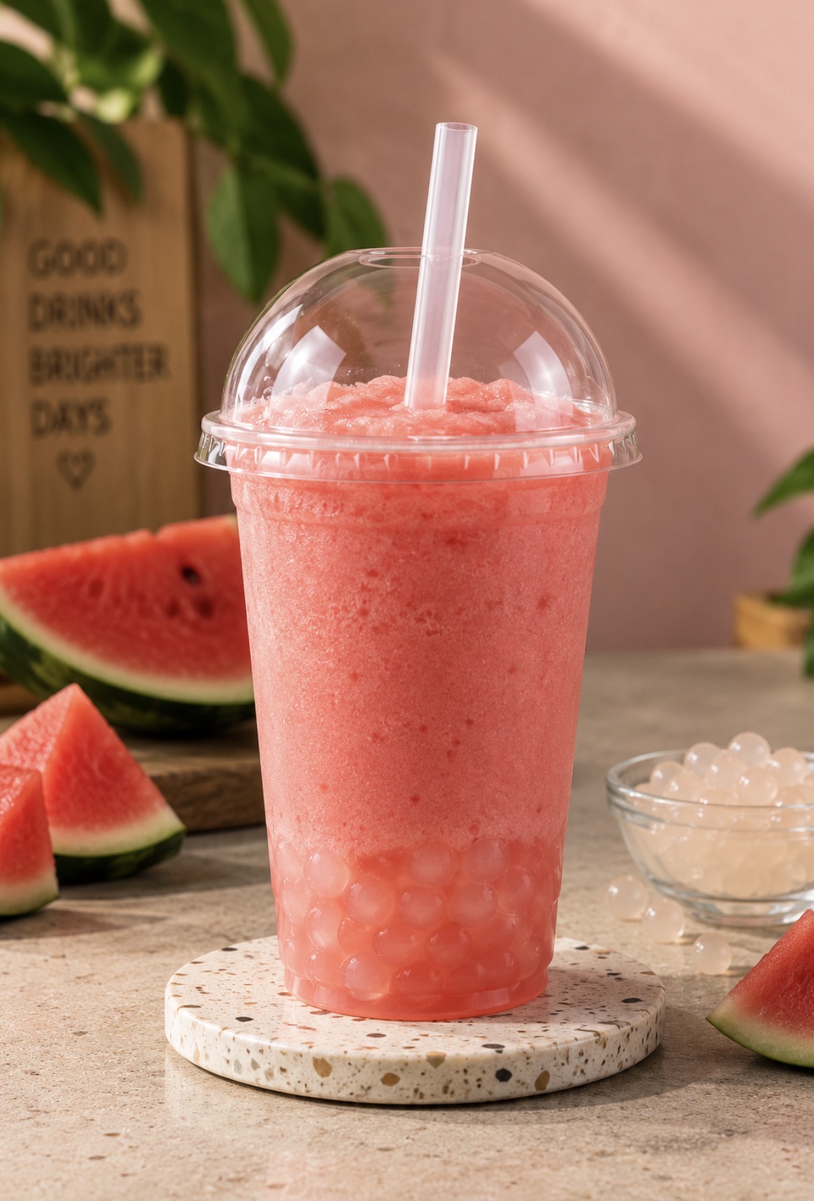 Watermelon Boba