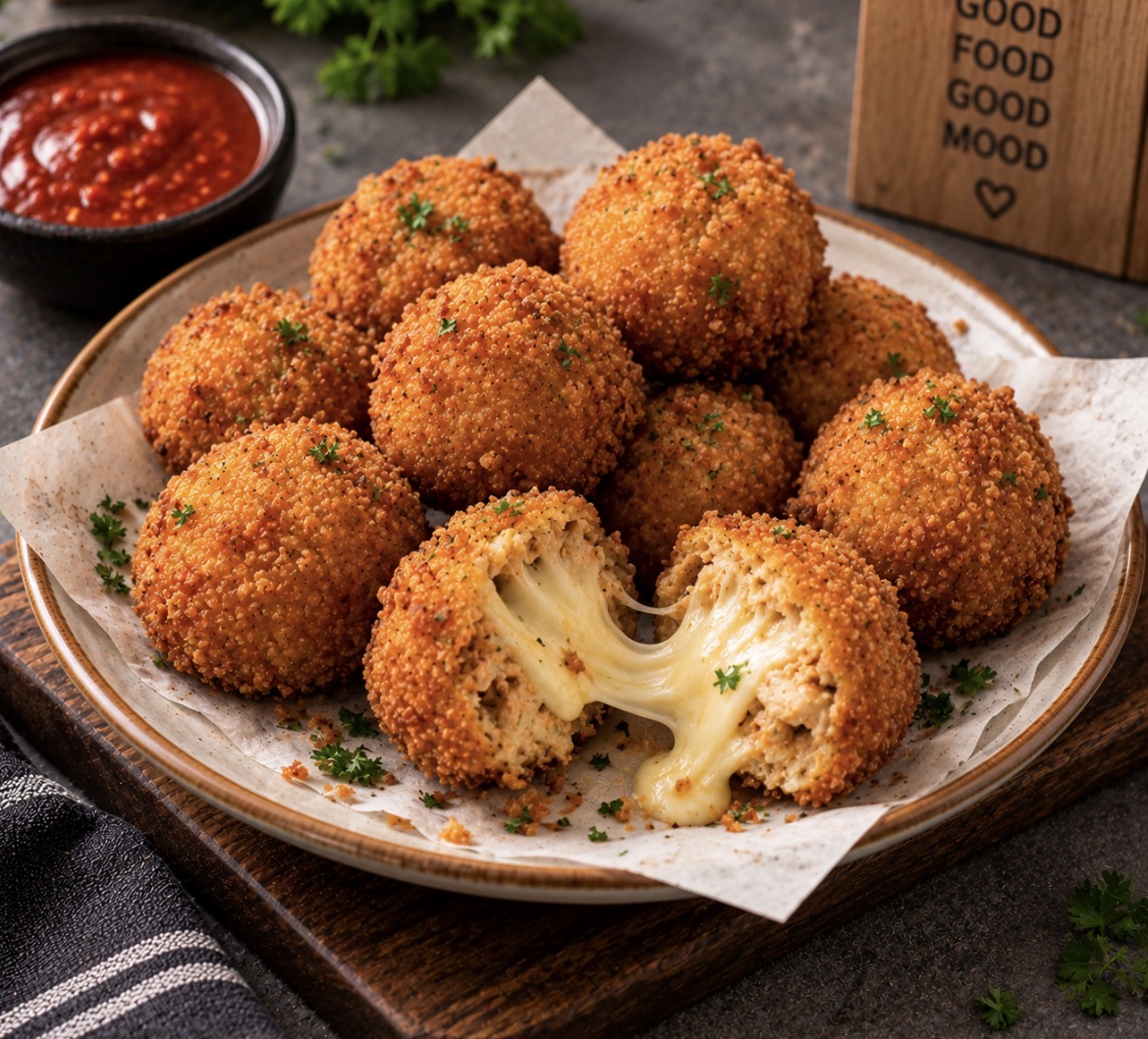 Crispy Chicken Cheeseballs