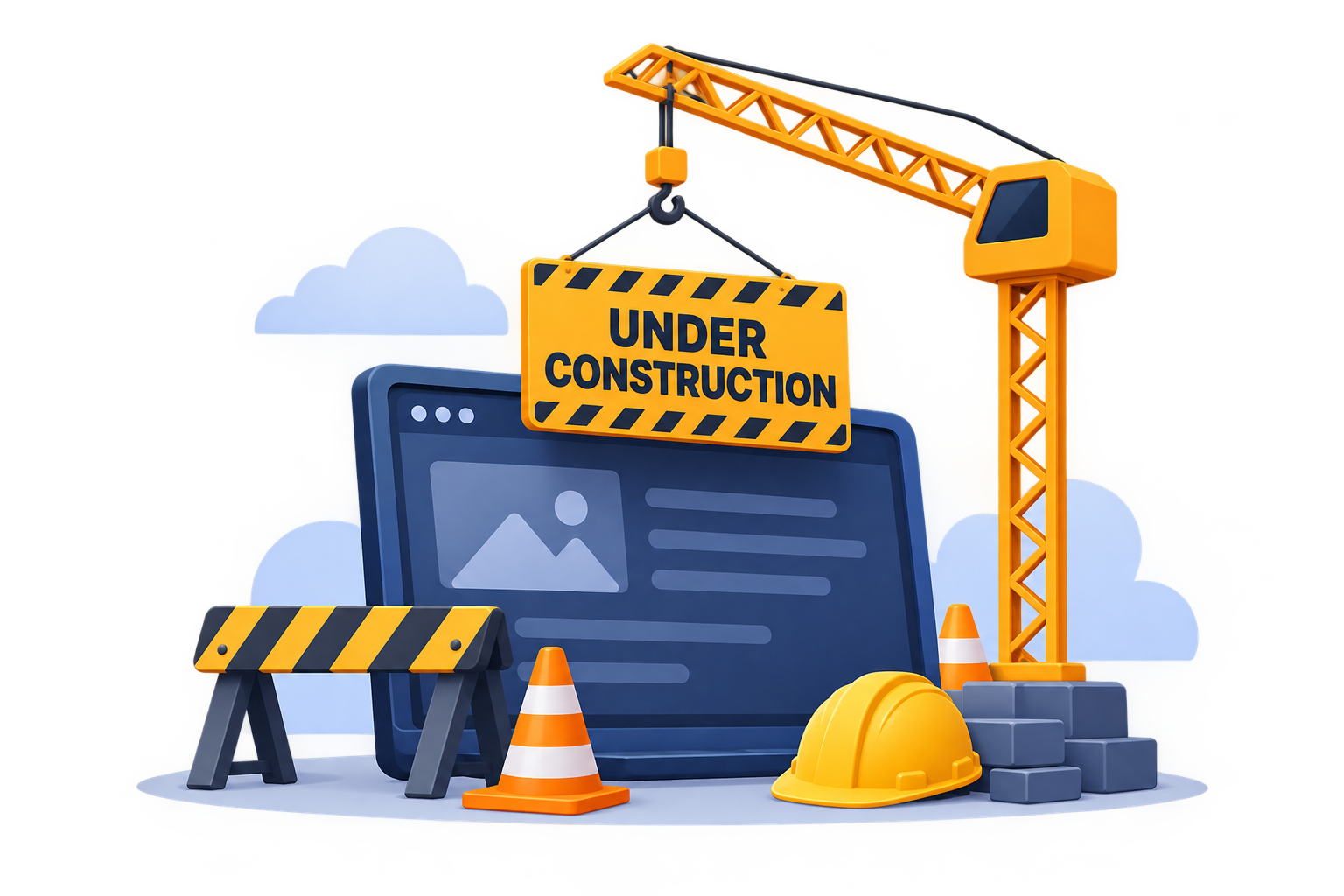 Illustration of the HSE Database site under construction