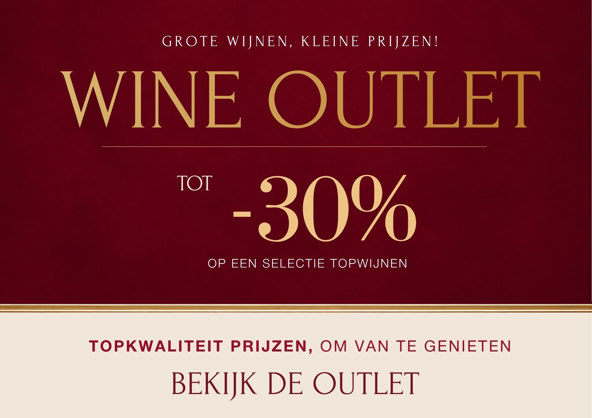 Bekijk onze outlet