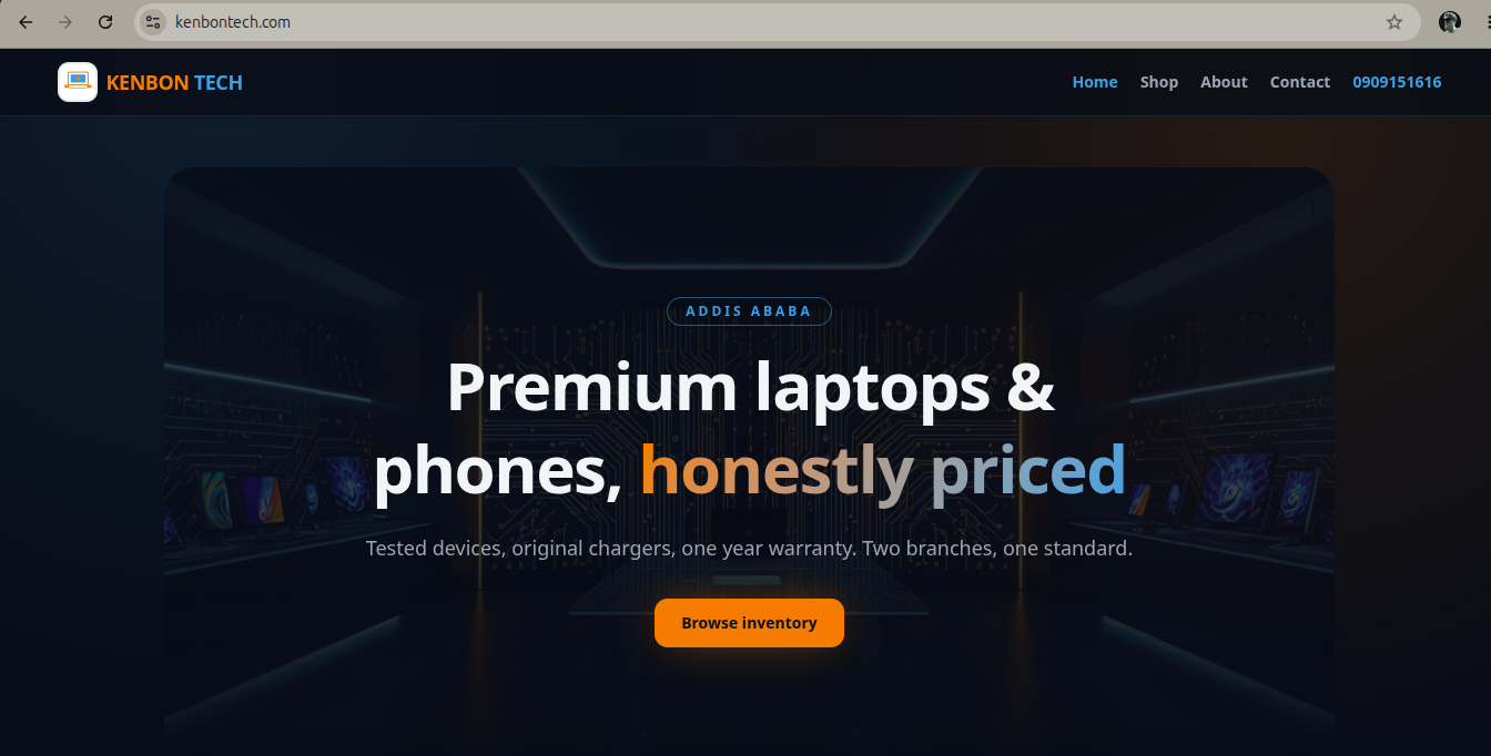 Kenbon Technology — Electronics E-Commerce Platform