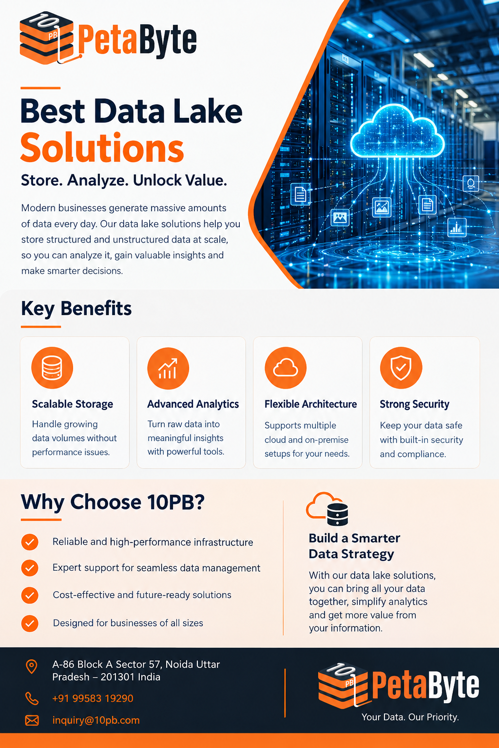 Best data lake solutions for scalable cloud data storage and analytics