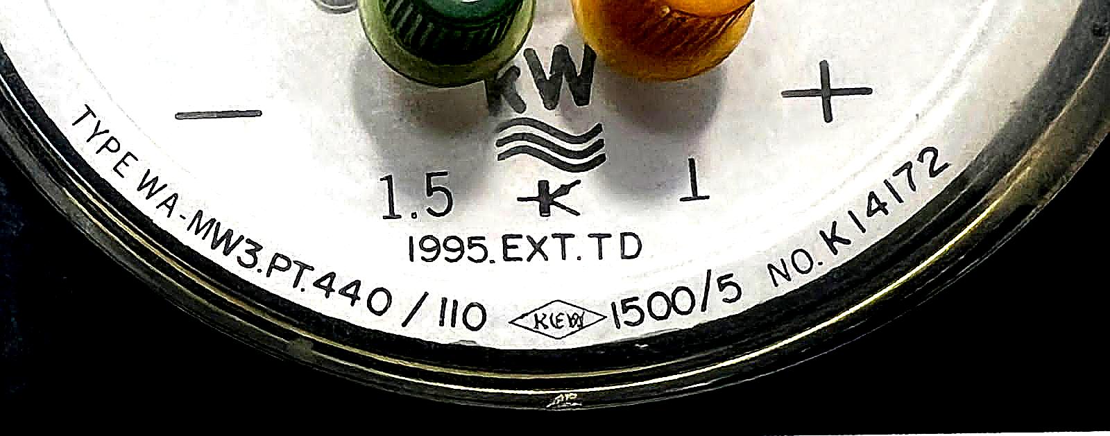 Kw WA-MW3.PT.440/110 Meter KI4I72 thumbnail