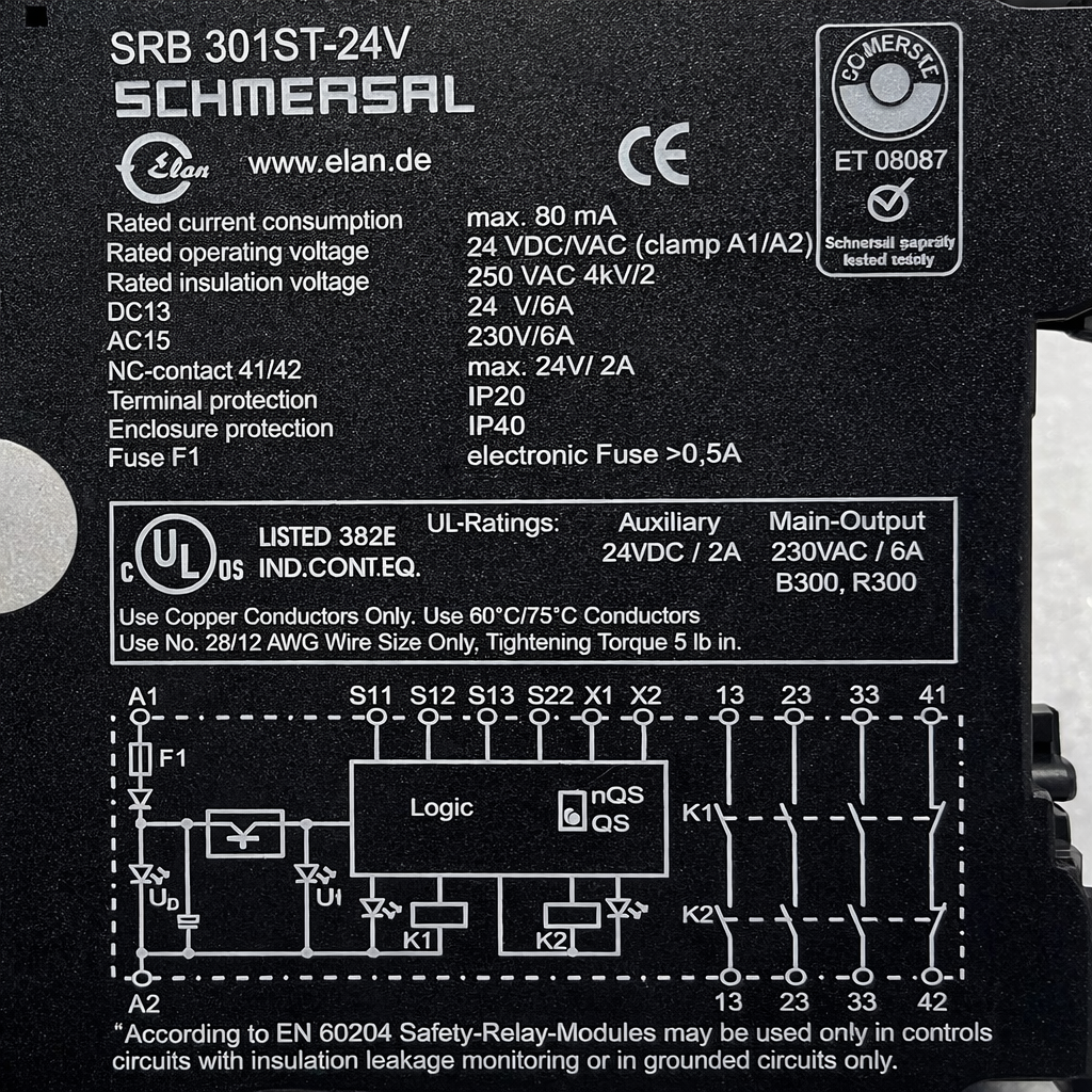 Schmersal Project SRB 301ST Safety Relay thumbnail