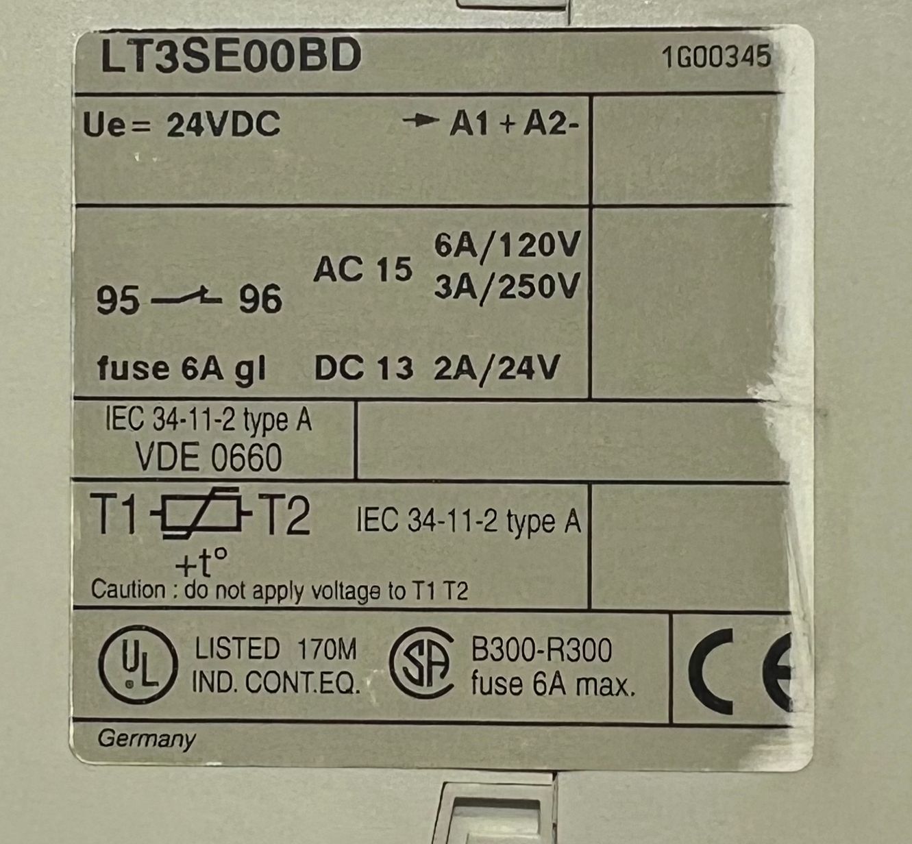 Telemecanique Lt3se00bd Thermistor Protection Relay thumbnail