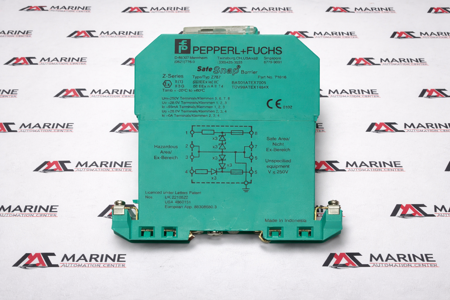Pepperl+Fuchs Z787 Z-series Safe Snap Barrier Module 71816 thumbnail