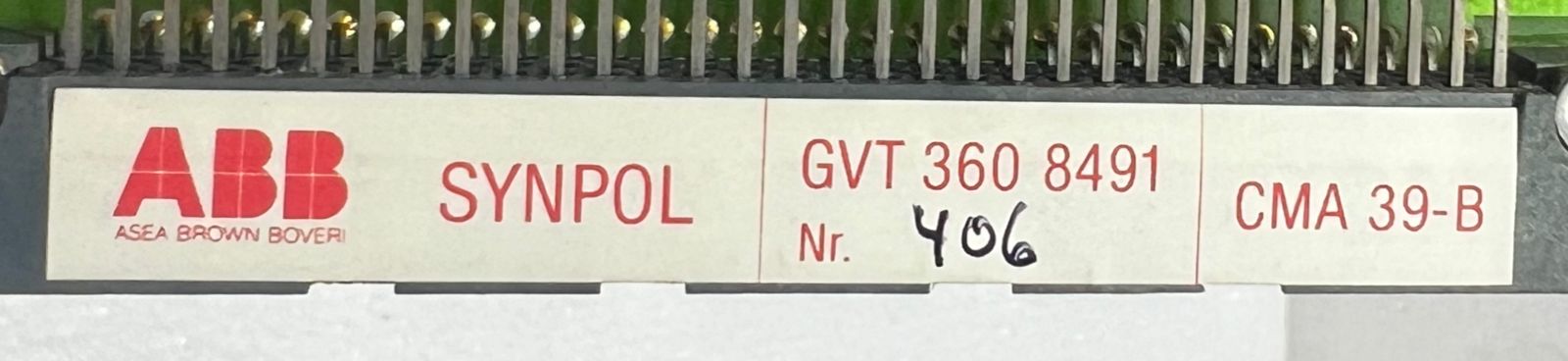 ABB SYNPOL GVT 360 8491 CMA 39-B Protection Relay thumbnail