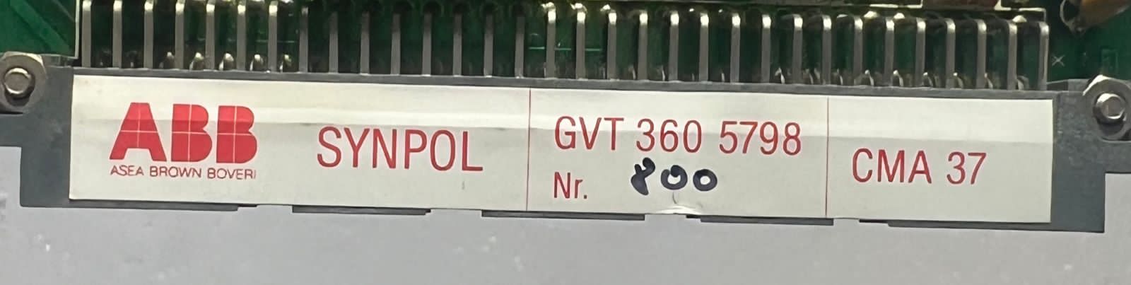 ABB SYNPOL GVT 360 5798 CMA 37 | Industrial Control Module thumbnail