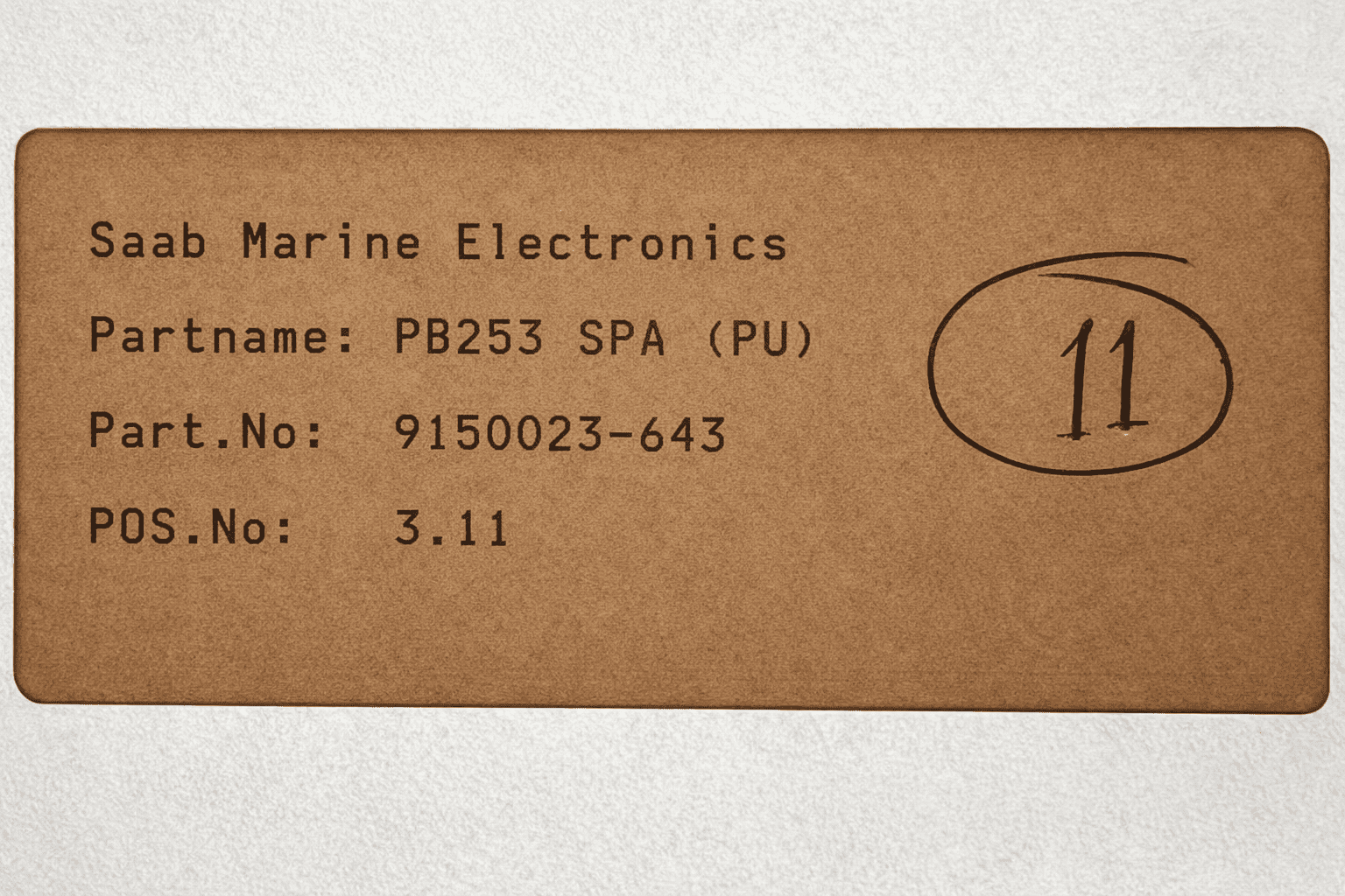 SAAB MARINE SPA-M PB253 PCB CARD 9150023-643 thumbnail