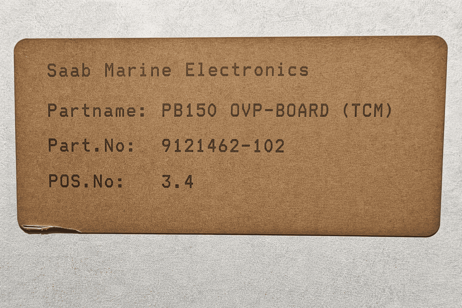 Saab Marine PB150 OVP-Board 9121462-102 thumbnail