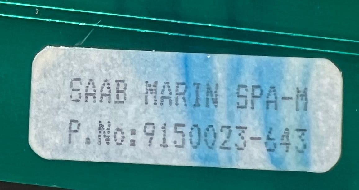 SAAB MARINE SPA-M PB253 PCB CARD 9150023-643 thumbnail