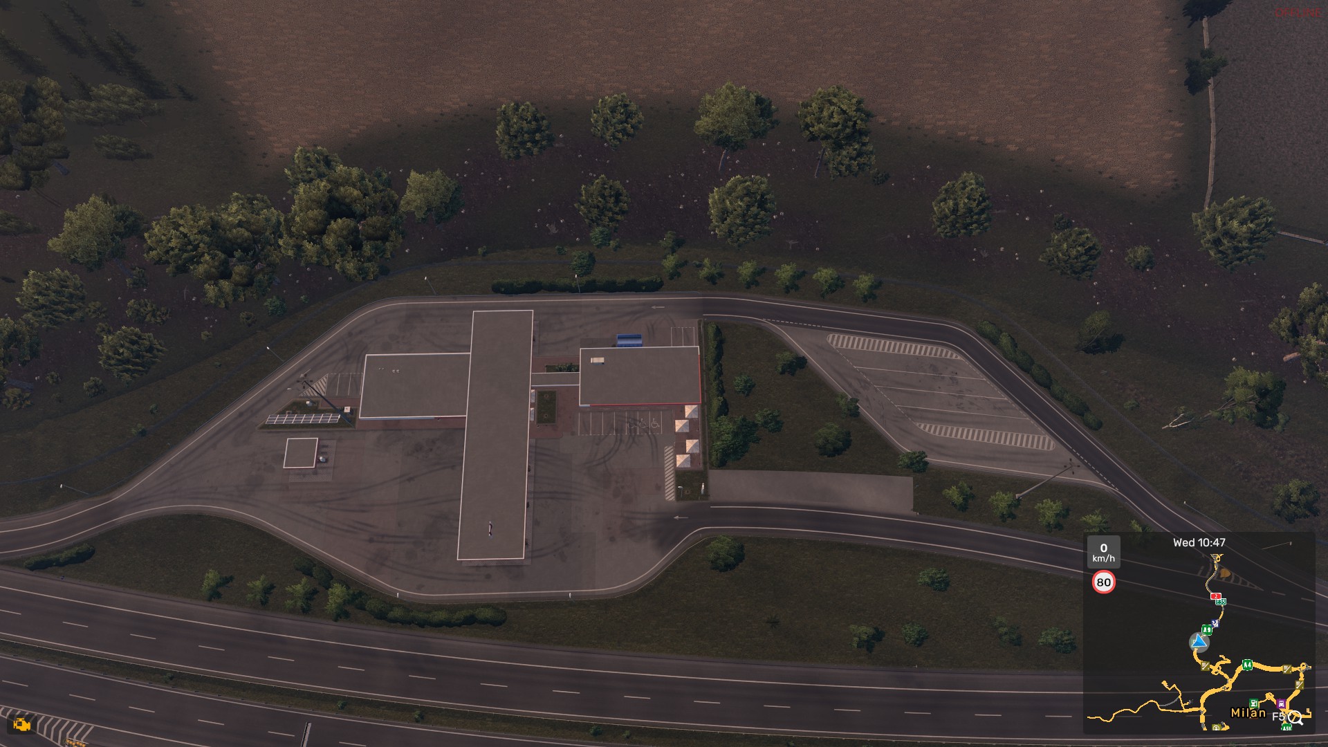 Milan Gas station
