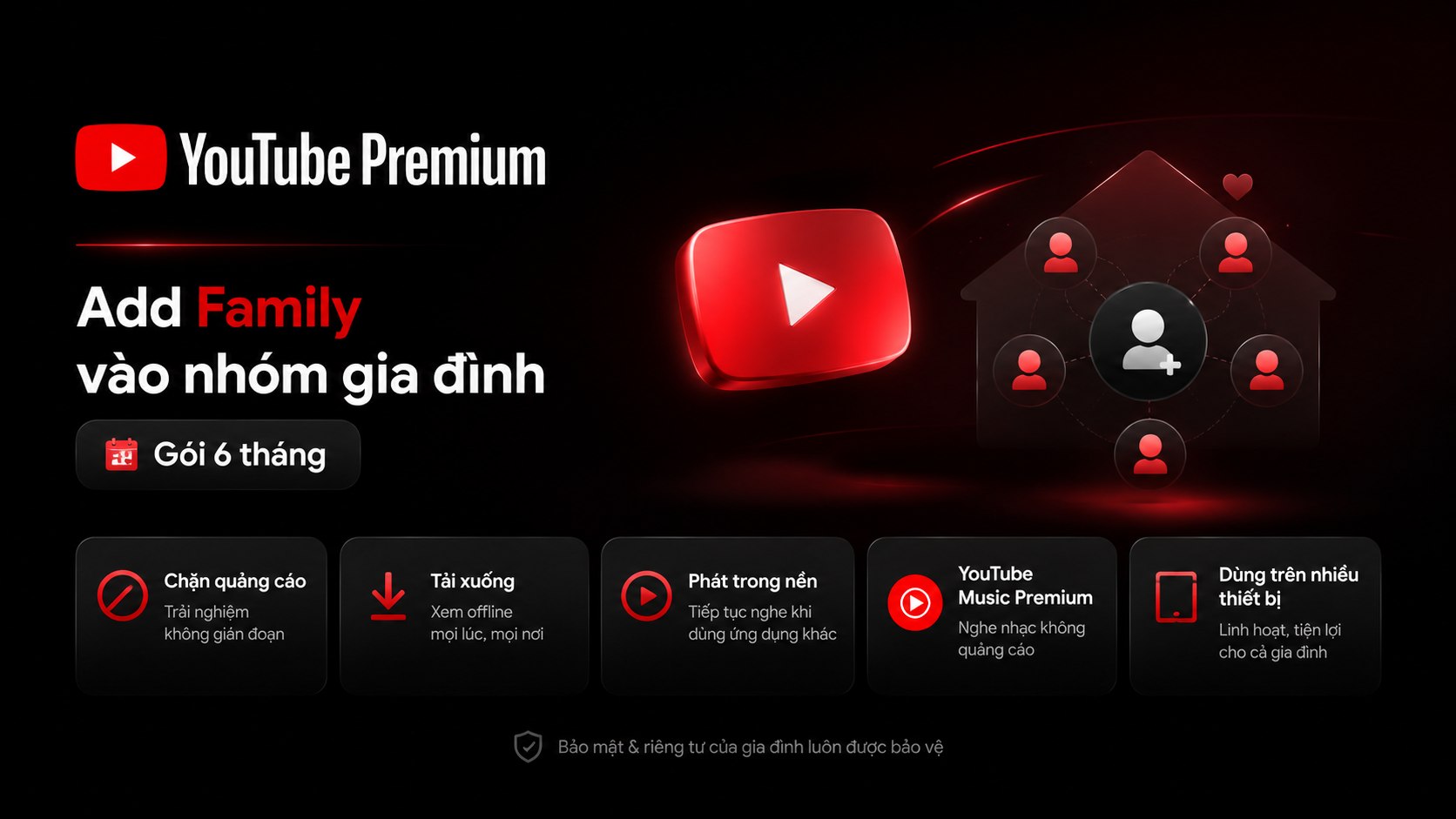 Youtube Prenium - Add Mail 6 thán…