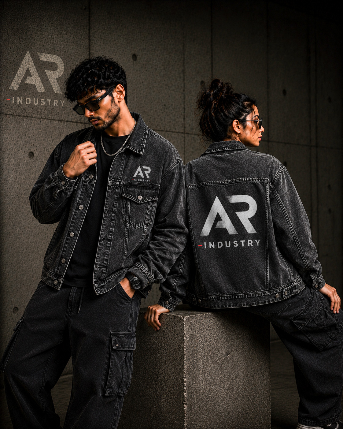 Private label denim jacket manufacturer producing custom trucker, oversized, vintage wash, distressed and embroidered denim jackets for clothing brands, fashion startups and retailers worldwide