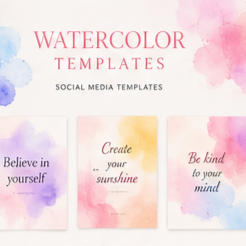 Watercolor Templates