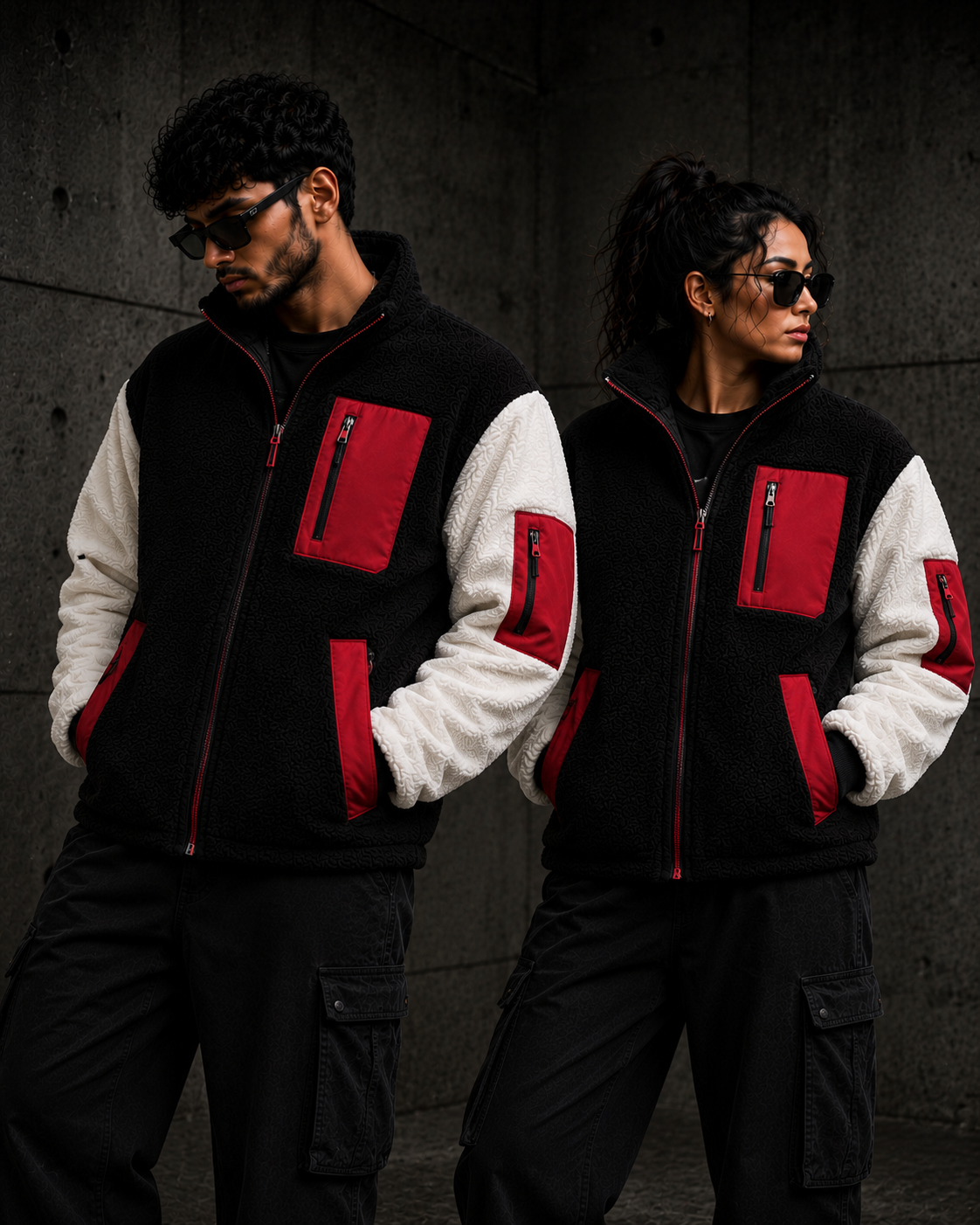 Private label fleece jacket manufacturer producing custom polar fleece, sherpa fleece, zip-up, heavyweight and embroidered fleece jackets for clothing brands, fashion startups and retailers worldwide