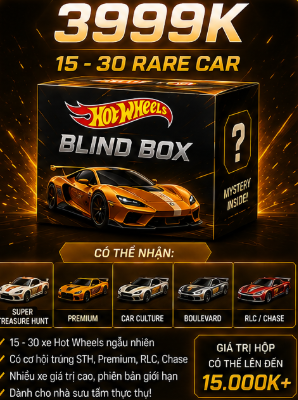 Hot Wheels Blind Box – 3999K (15–30 Rare Cars)