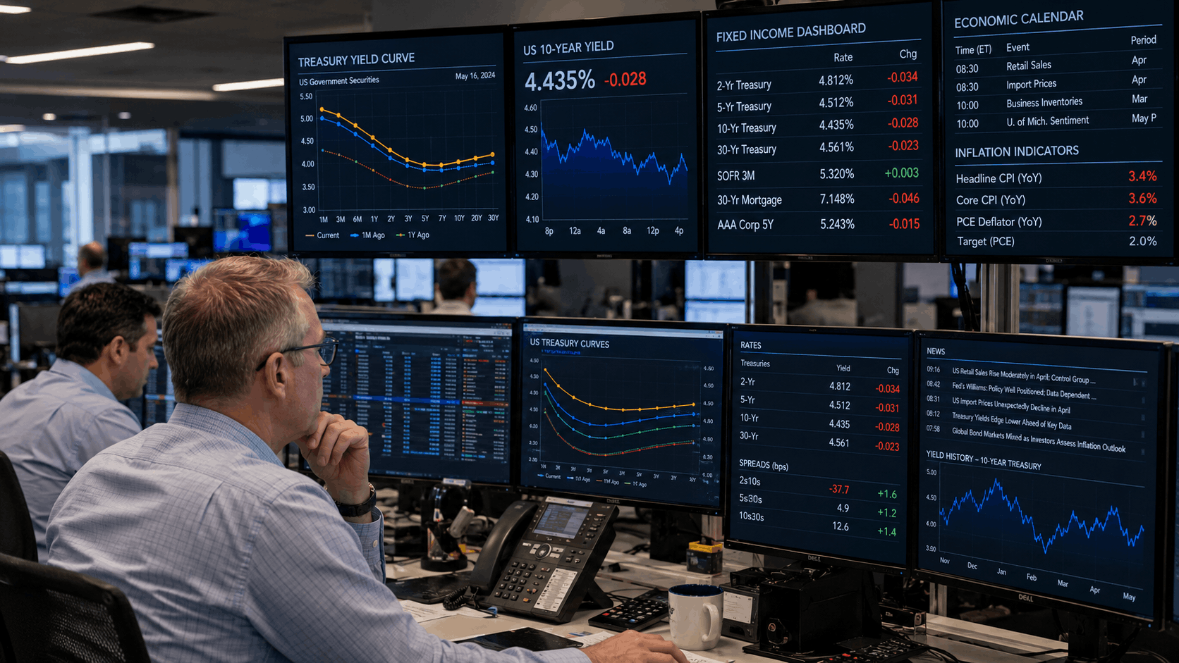 Treasury Yields Hold Firm Ahead of Big Tech Earnings as Markets Weigh Inflation Risks