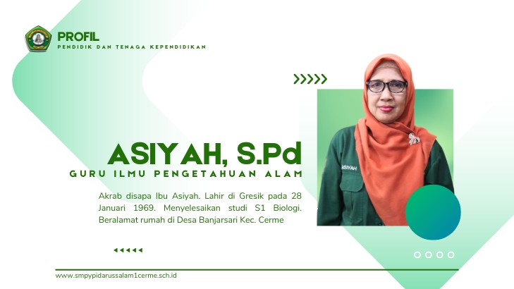 Asiyah, S.Pd (Guru Ilmu Pengetahuan Alam)