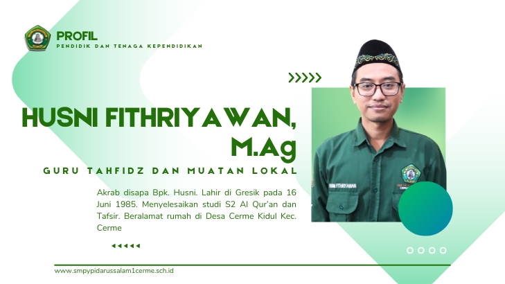 Husni Fithriyawan, M.Ag (Guru Tahfidz dan Muatan Lokal)
