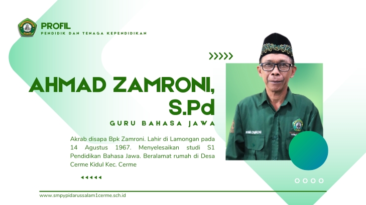 Ahmad Zamroni, S.Pd (Guru Bahasa Jawa)