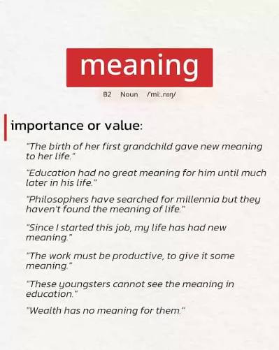 meaning of
