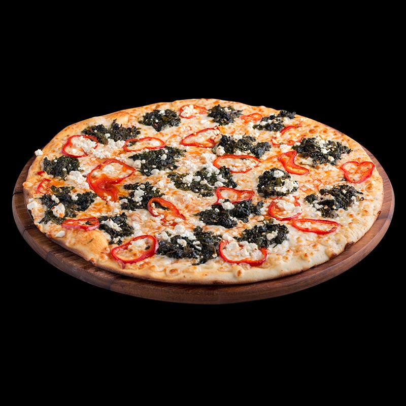 Spinach Cheese Pizza