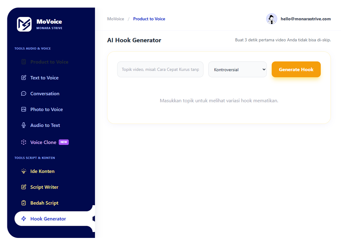 Hook Generator AI