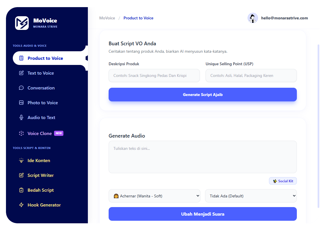 Product To Voice
