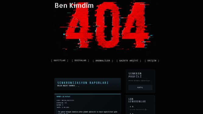 Ben Kimdim 404