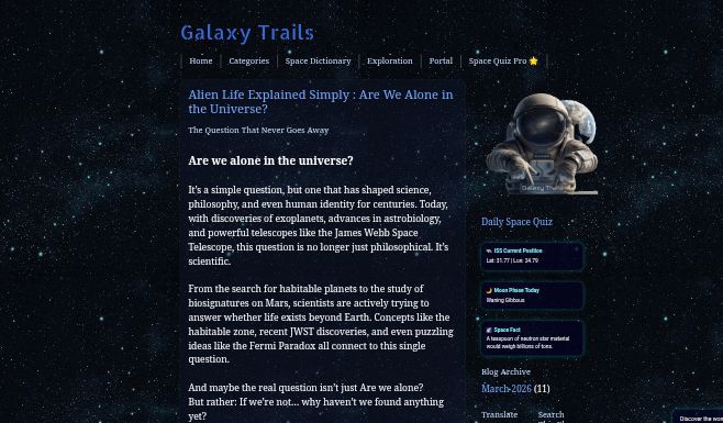 Galaxy Trails demo