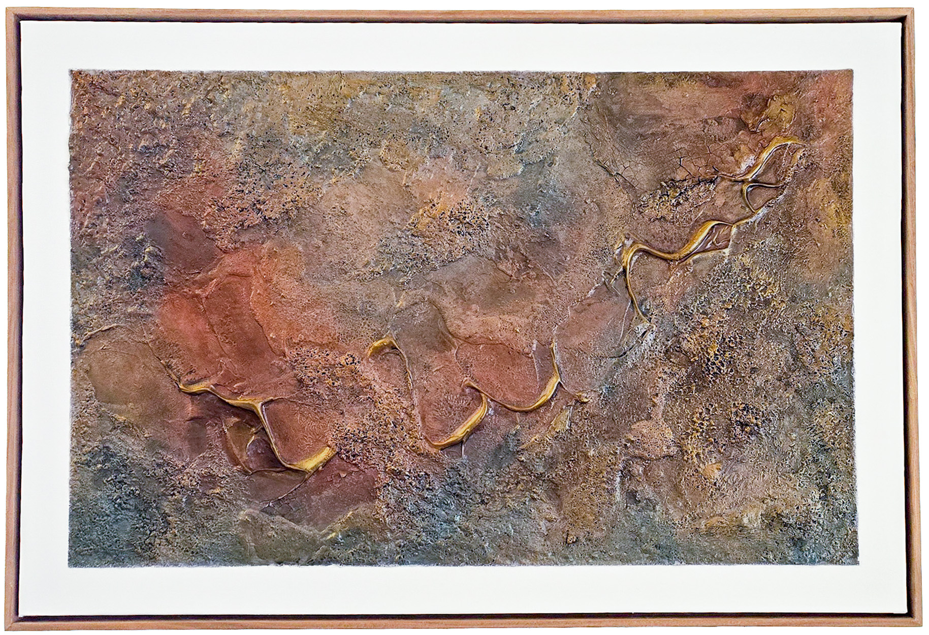 A Beautiful Life is Calling by Caron Ory, textured mixed-media artwork